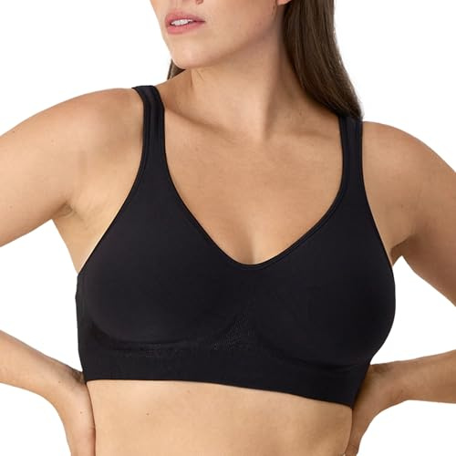 Bali Women's Revolution, sostén de Cobertura Completa, sin Varillas, para Uso Diario, con Tela Fresca y cómoda, Opaco, Negro, 100B