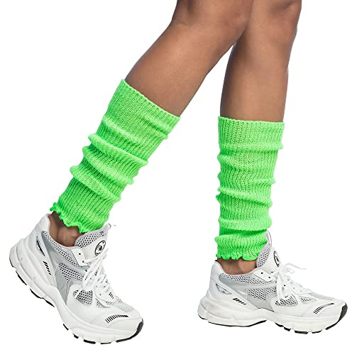 Boland 01753 Leg Warmers, Adult, Neon Green, One Size