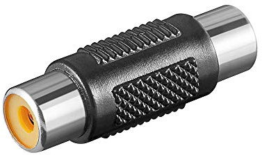 Wentronic 11608-gb Cinch Klinke auf Cinch Klinke Kunststoff Audio Adapter