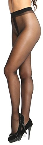 missO P101 - Collant Soyeux Ouvert / Semi-transparent - Bleu ciel - XXL