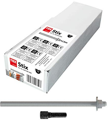 TOX tige filetée en acier inoxydable A4, Stix M8 x 110, 10 pièces, 070171101