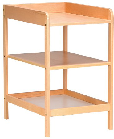 WEBER INDUSTRIES Ludo 01112 Wickelkommode, Massivbuche, lackiert Natur