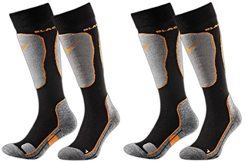 Black Crevice Skisocken 2 Paar, schwarz/orange, 43-46