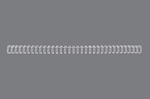 GBC WireBind bindningskablar, 5 mm, 35 arkkapacitet, A4, vit, paket med 100, 47901E