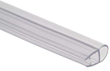 Croydex styv duschskärm tätningskit passar 4-6 mm tjocka paneler, 1000 mm Rör Genomskinlig
