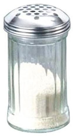 American Metalcraft (GLA319) - Shaker per formaggio in vetro, con coperchio con fori extra grandi