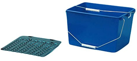 Cubeta pintar, azul 16 litros con rejilla