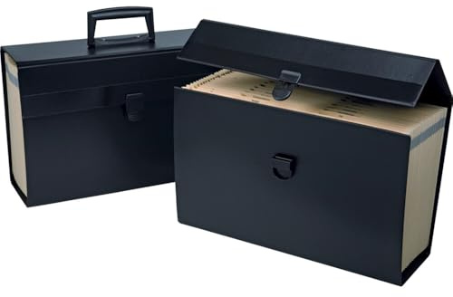 Pendaflex Portafile Expanding Organizer, 15 1/8x 10 5/8, Black (01156)