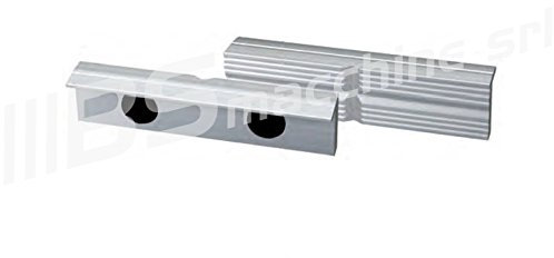 Fervi - 0042/125 - Mors de protection magnétiques en aluminium pour étau de serrage -