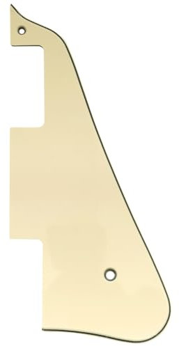 Musiclily Gitarren-Schlagbrett Pickguard für China Made Epiphone Les Paul Standard Modern Style,3 lagig Crème