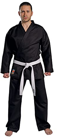 Kwon - Dobok per Taekwondo e Karate, kimono per arti marziali e sport da combattimento, Nero , 130