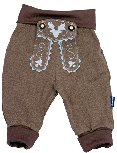 Bavariashop - Pantalones para bebé de algodón 100% y de color marrón marrón 62 cm