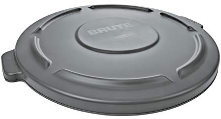 Rubbermaid Commercial Products Brute Snap-On Lid 38 Litre Grey FG260900GRAY