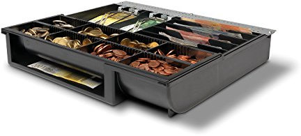 Safescan Modulo interno regolabile 4141T2 che organizza il denaro del cassetto, Modulo interno con 6 scomparti per banconote e 8 per monete, Adatto per i cassetti Safescan SD-4141 e HD-4141S