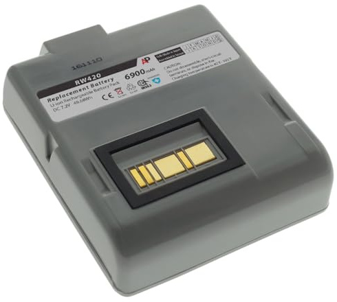 Artisan Power Replacement Battery for Zebra/Comtec RW420 Barcode Printer | 7.2 Volt | 6900 mAh | Lithium Ion | Made in Japan Cells | Replaces OEM Battery Number CT17102-2 and AK17463-005