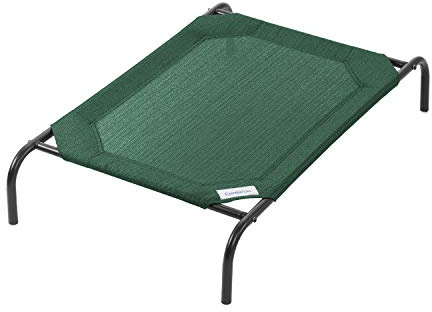 Coolaroo The Original Cooling Elevated Pet Bed, Medium, Brunswick Green