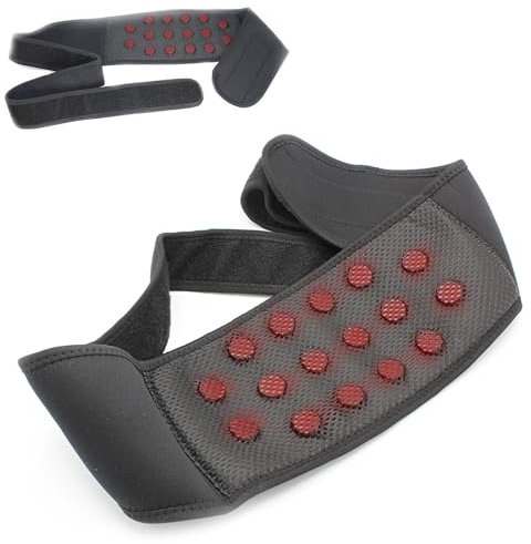 FISHTEC Cintura Lombare Magnetica – 16 Magneti da 1000 Gauss – Supporto Schiena Antidolore – Regolabile con Chiusura in Velcro – Fascia per Lombalgia, Sciatalgia, Dolori Muscolari – 147 cm