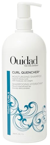 Ouidad Curl Quencher Moisturizing Shampoo - 33.8 fl oz, Nourished & Hydrated Curls, Vegan & Color Safe Shampoo with Chamomile & Vitamin A & E, For Tight Curls, No Silicones, Sulfates & Parabens