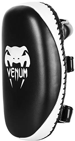 Venum Skintex Leder Licht Kick Pad (Paar), Schwarz/Ice