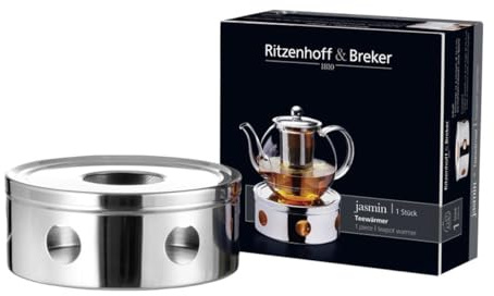 Ritzenhoff & Breker Jasmin Tea Rechaud, 15,5 cm, High Quality Stainless Steel, 689136