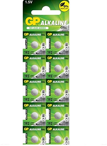 Lot de 10 Piles Boutons alcalines GP192-C10