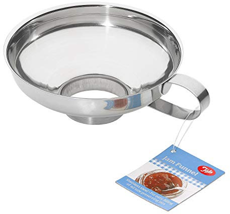 Tala Stainless Steel Jam Funnel, Extra wide neck for funnelling freshly made preserve into jars, Ideal for Jams, Marmalade, Chutney and Relishes