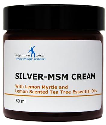 Crème Argent-MSM aux Huiles Essentielles de Myrte Citronnée et Tea Tree Citronné - 60 ml