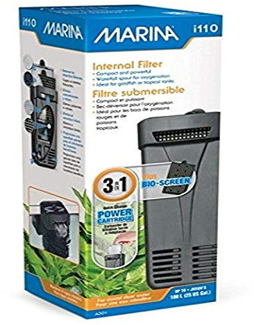 Marina i110 Internal Filter for Aquariums, Black, Small