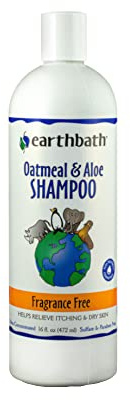 Earthbath Fragrance Free Dog Shampoo, Oatmeal and Aloe, 472 ml