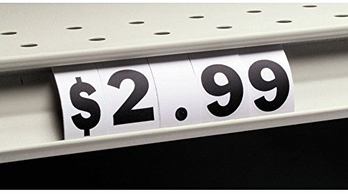 Shelf Insert Number Set, 1000 per Pack