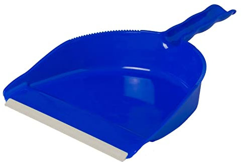 PARODI & PARODI - Paletta con Manico Lungo per la Polvere, Paletta Alzaimmondizia in Plastica con Gommino Antiscivolo, Perfetta per Pulizie Casa, Raccogli Immondizia, Colori Assortiti, Made in Italy