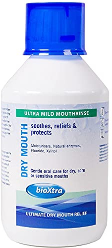 THREE PACKS of Bioxtra Moisturising Anti-Plaque Mouthrinse 250ml