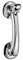 House of Brass Polished Chrome Victorian Bow Door Knocker - Bolt Centres 95mm