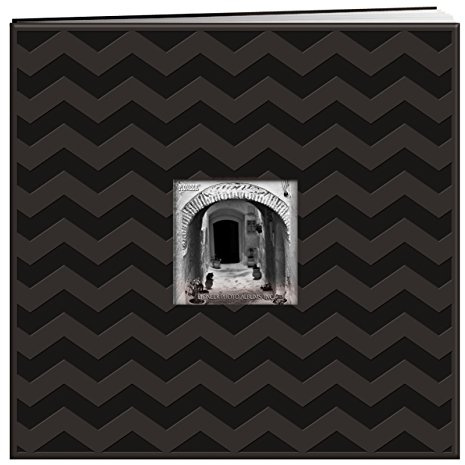Pioneer Embossed Post Bound Frame Album 12X12-Black