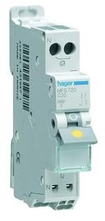 disjoncteur 20a 3ka courbe c phase neutre hager sans vis