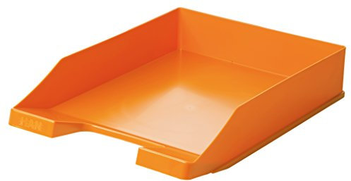 HAN Briefablage KLASSIK, 1 STÜCK Schreibtisch Organizer, Bürobedarf, Ablagefächer, Büromaterial, Briefkorb, Dokumentenablage, bis Format A4/C4, 1027-X-51, orange