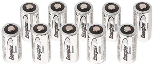 10 pcs Energizer Lithium CR123A 3V Photo Lithium Batteries