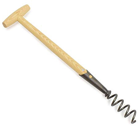 4betterdays.com NATURlich leben! Löwenzahnzieher mit ergonomischem Stiel aus Eschenholz - Spitze aus Schwedenstahl - Stiellänge: 40 cm, Gesamtlänge: 56 cm - Handgeschmiedet in Deutschland