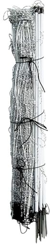 Premier 1 ElectroFence® Electric Netting | Single Spike White/Black Fence for Goats & Sheep – 48H x 100'L