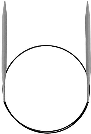 Prym Ferri circolari in alluminio, 40 cm, 5,00 mm, grigio, 5,0 mm