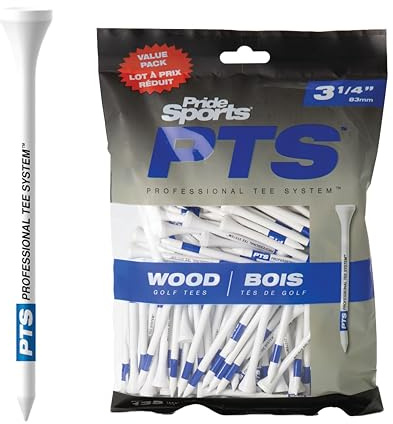 PrideSports Count Camisetas de Golf, Madera, Bag of 135