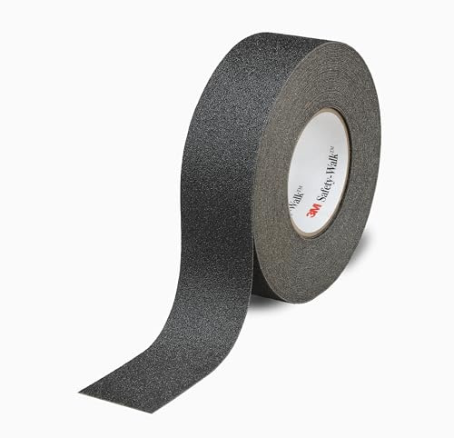 3M Safety-Walk Slip Resistant Resilient Medium Tape 310, Black, 25 mm x 18.3 m | for light shoe traffic and for barefoot areas