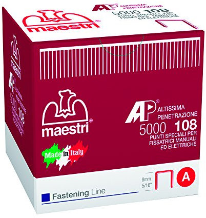 MAESTRI PUNTI ART 108 (PZ 5000) - Chiodi Industriali Standard - 5000 Pezzi - 5.5 x 0.79 cm