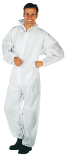 FORMAT fortis QR4030526 - Traje desechable para la suciedad, polipropileno, talla XXL, color blanco, Blanco