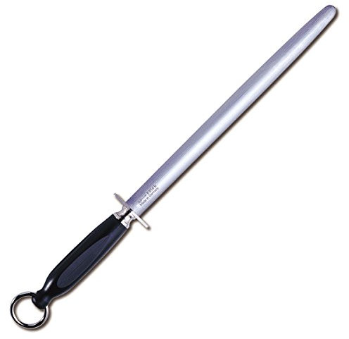 F. DICK Kochwetzstahl oval 30 cm (Griff ergonomisch, Wetzstahl, Oberflächenhärte über 65° HRC, Schleifwerkzeug für Kochmesser) 76553300