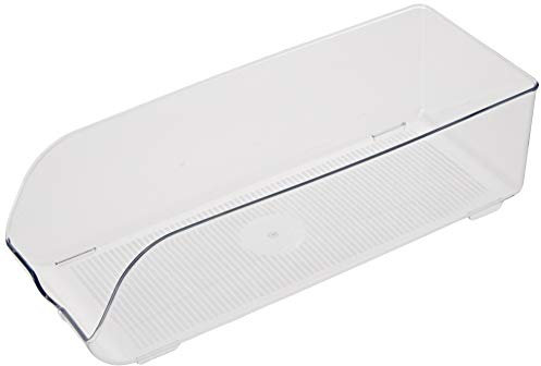 M-Home Organizador de 9 Latas para Frigorífico, Plástico, Transparente, 35x14x10 cm