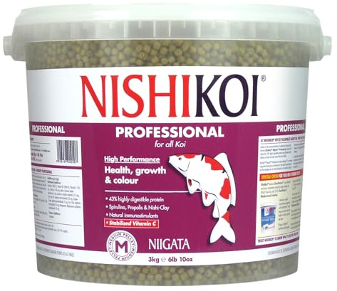 Nishikoi Niigata Professional Food for All Koi Carp Medium Pellets - 3kg