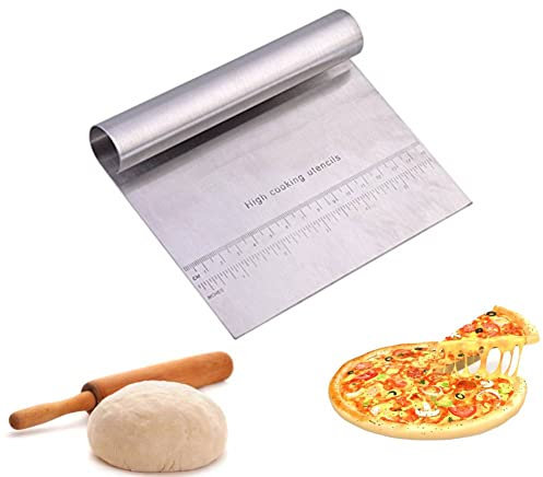 Schaber/Schneider aus Edelstahl von Yosoo, für Teig, Gebäck und Pizza