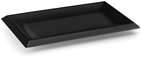 LACOR - 63542 - Bandeja Rectangular De Melamina Classic 30x22x2cm- Negro