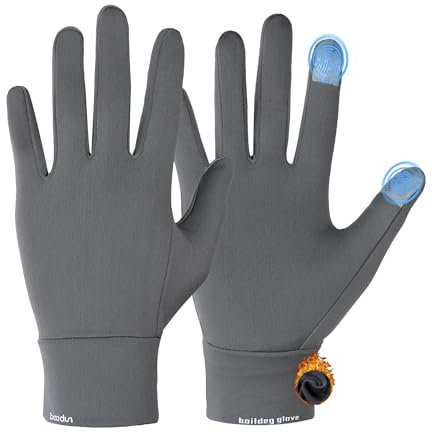 Tofern Herren Damen Thermo Handschuhe Touchscreen Unterziehhandschuhe - Winter Warme FahrradHandschuhe Skihandschuhe für Ski, Fahren, Radfahren, Wandern